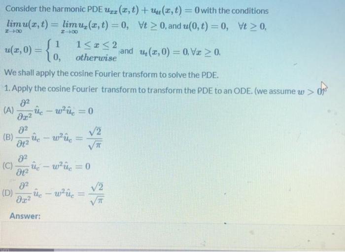2. The conditions associated with the ODE is sin