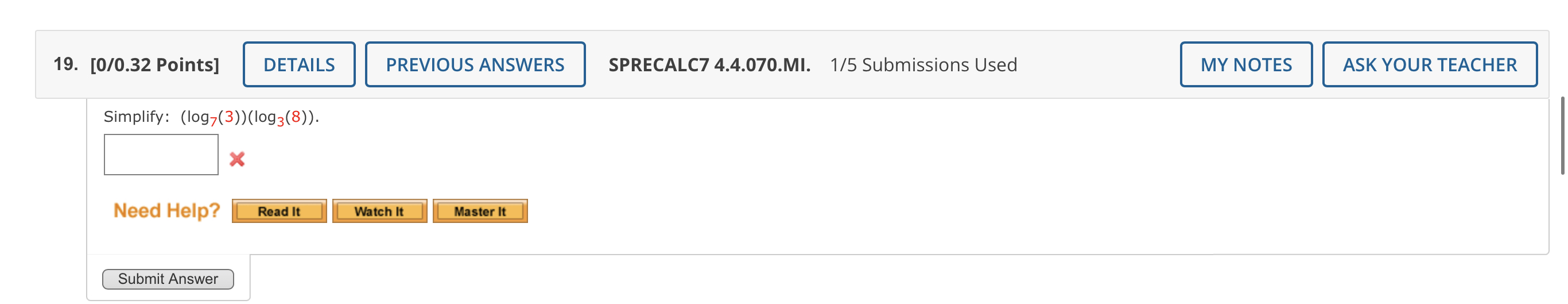 7:34 PM Sat Oct 15 4 '11' 98% - webassignnet ri