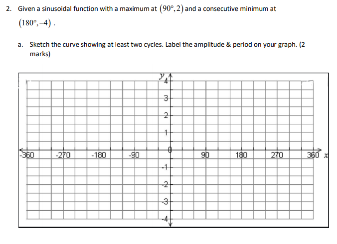 \fh. Complete the following chart for the