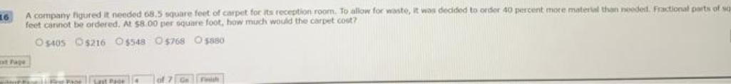 pls answer 16 A company figured It needed 68.5