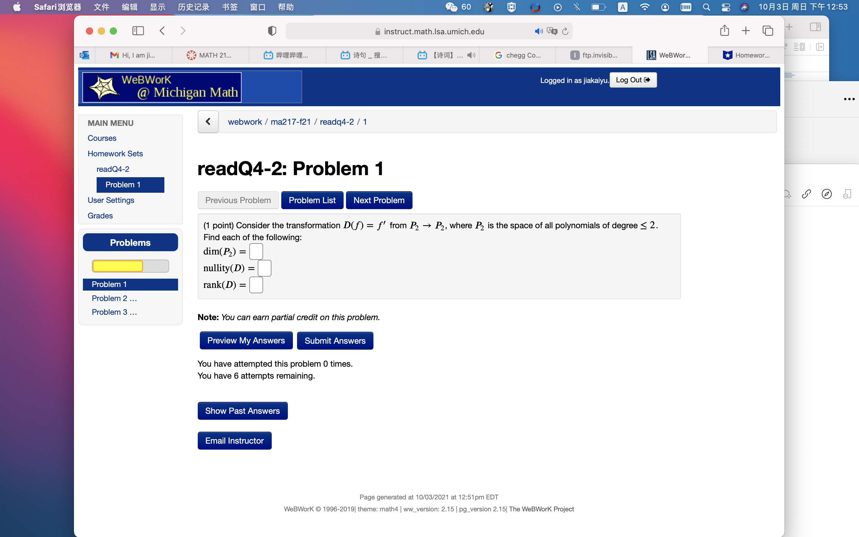 please help me with problem 1 Safari ,XIN #8 X14