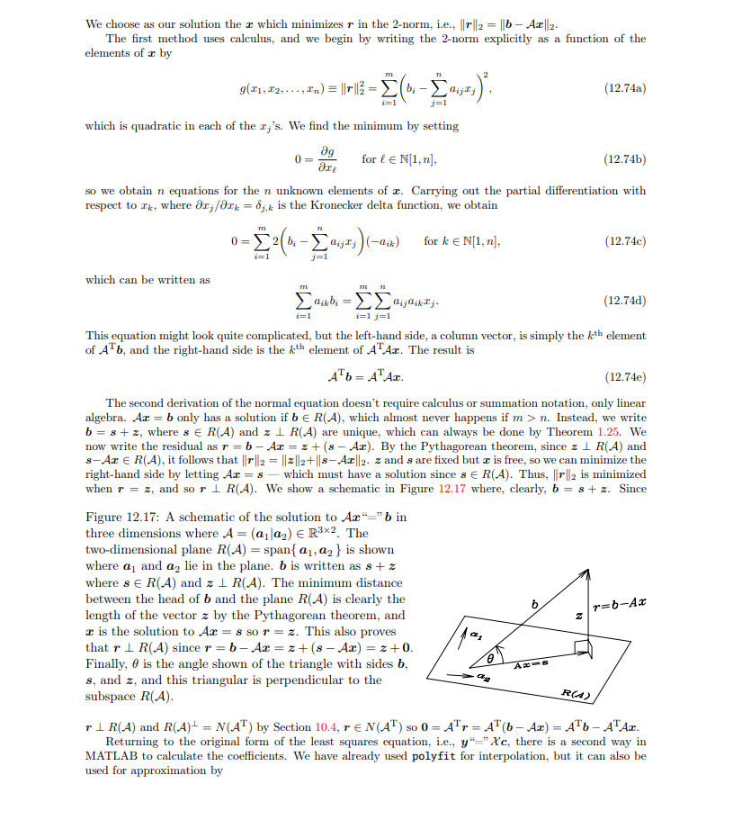 Question: We choose as our solution the r which