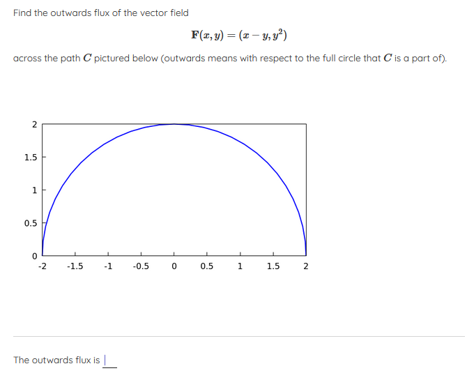 Find the outwards flux of the vector field F(z,