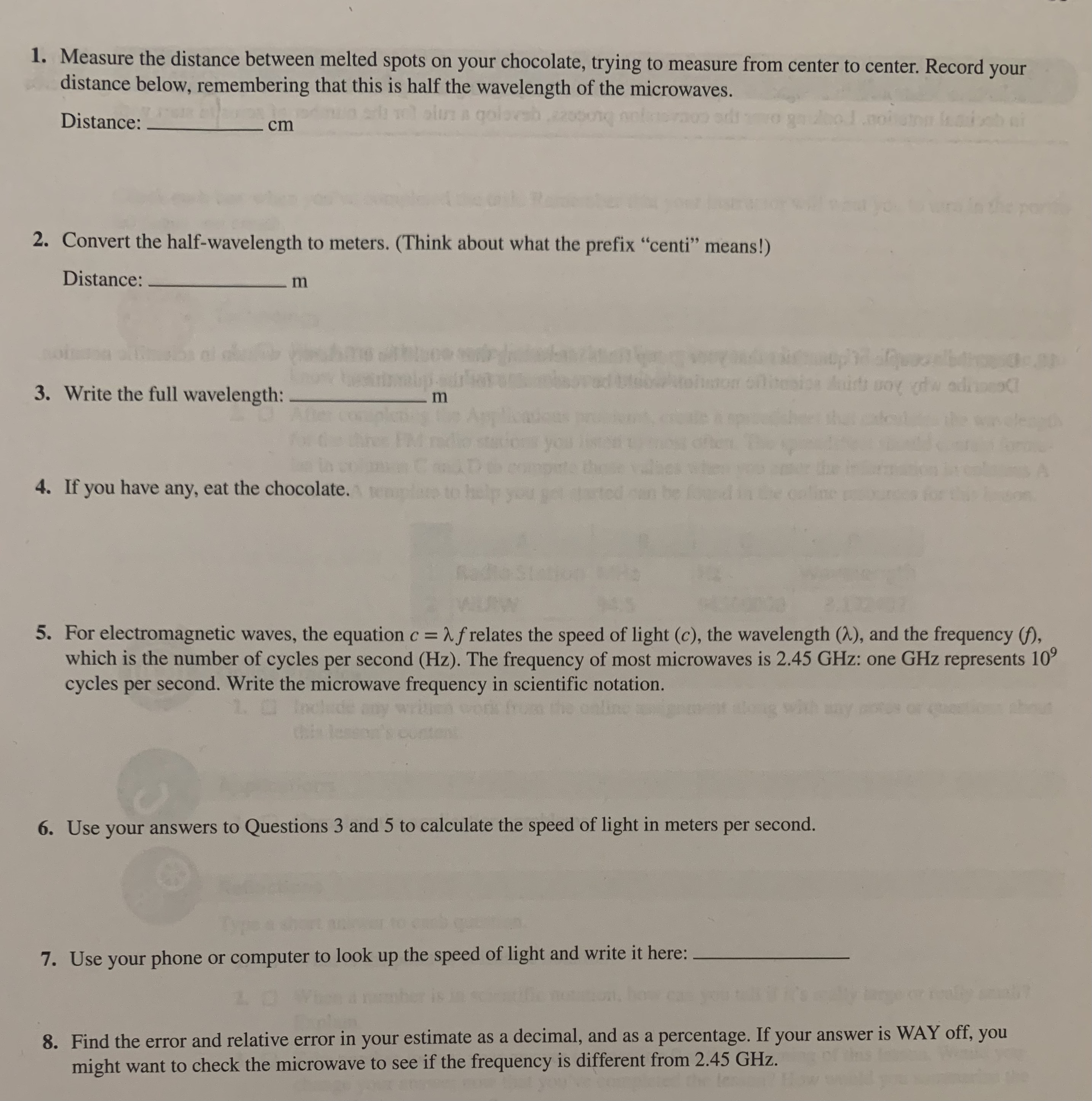 Hello so I'm working on a microwave / chocolate