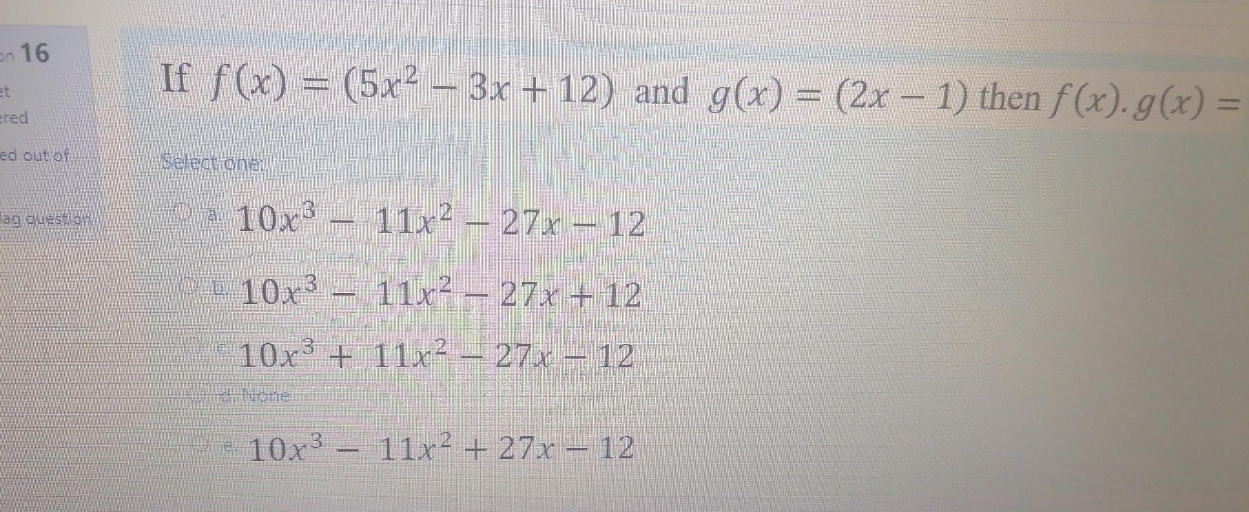 Plzz solve..thank u.. on 16 It If f(x) = (5x2 -