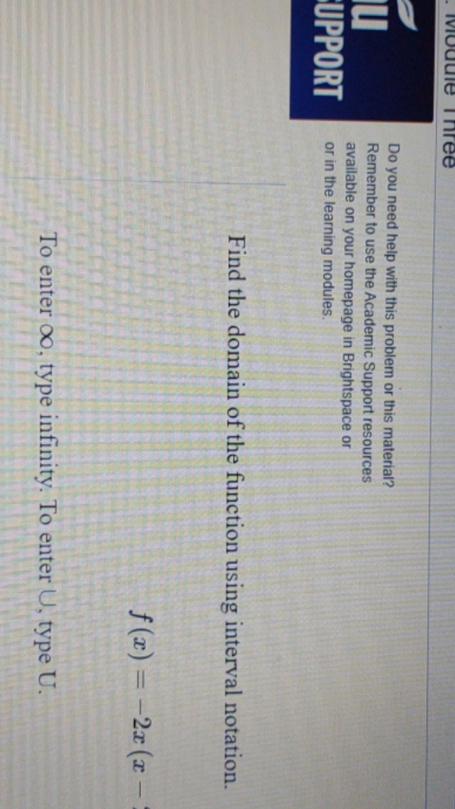 need help with it Module Inree Do you need help