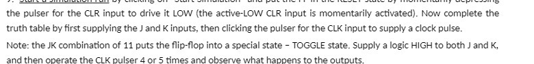 the pulser for the CLR input to drive it LOW (the