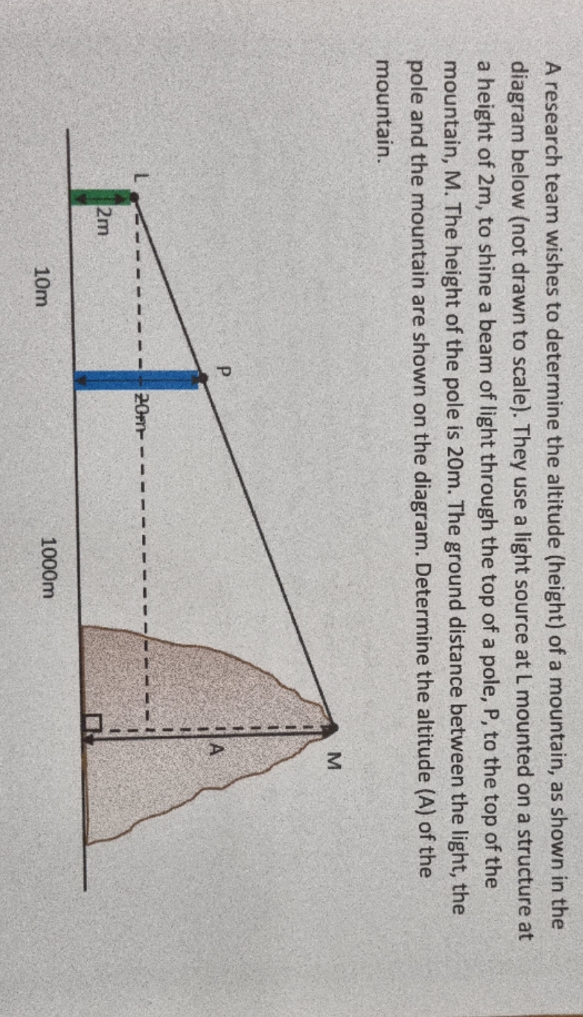 hi, I need help to determine the altitude of the