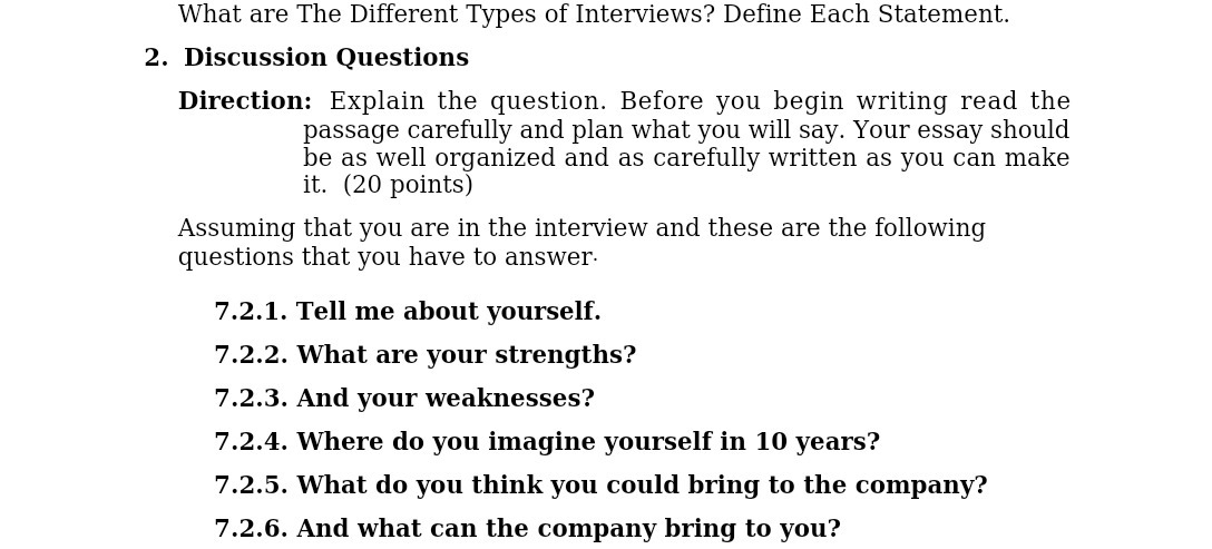 What are The Different Types of Interviews? Dene