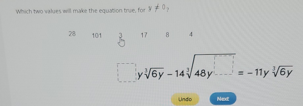 i need to find the 2 numbers that makes the