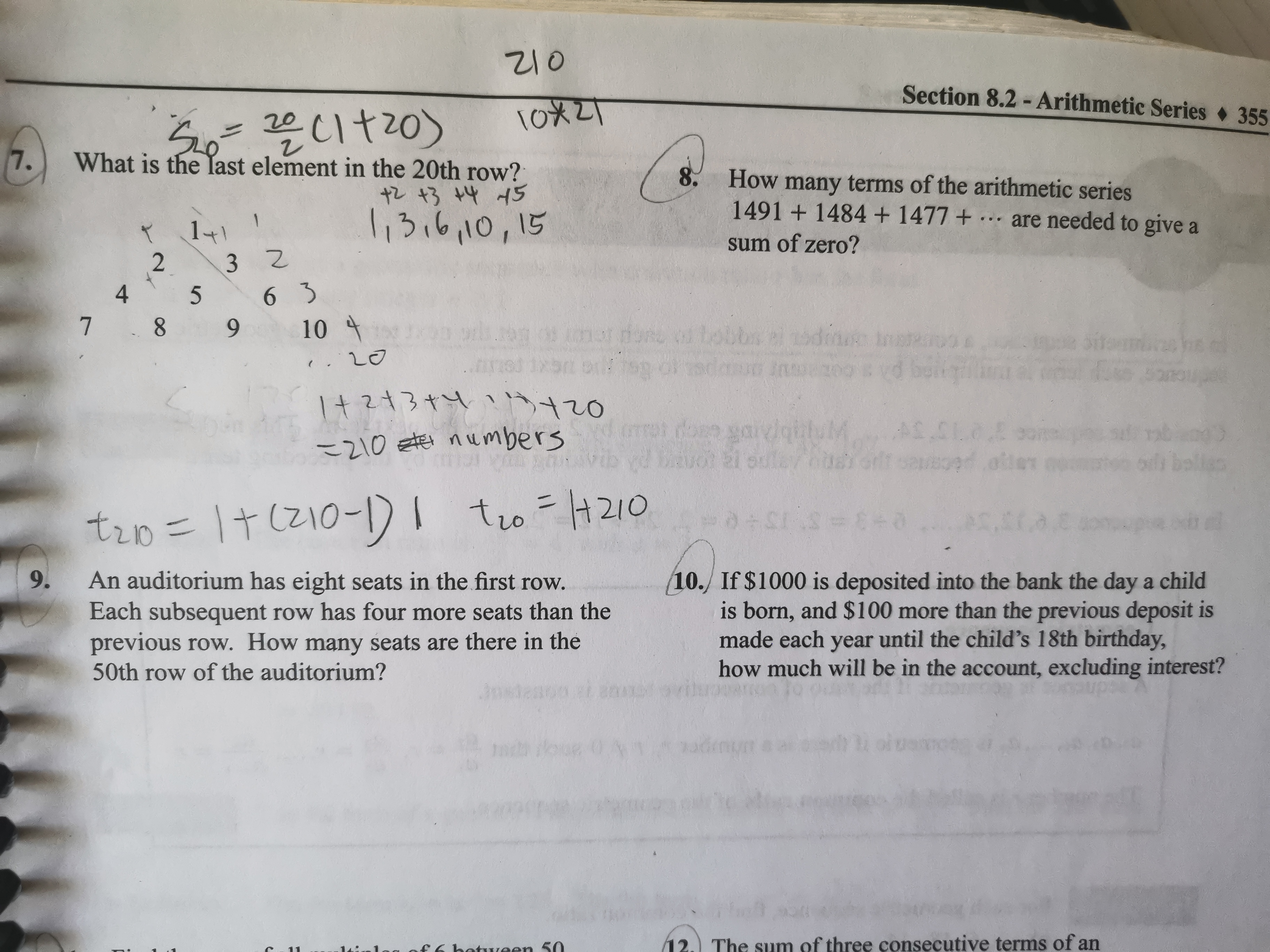 348 . Chapter 8 - Sequence and Series 13. List