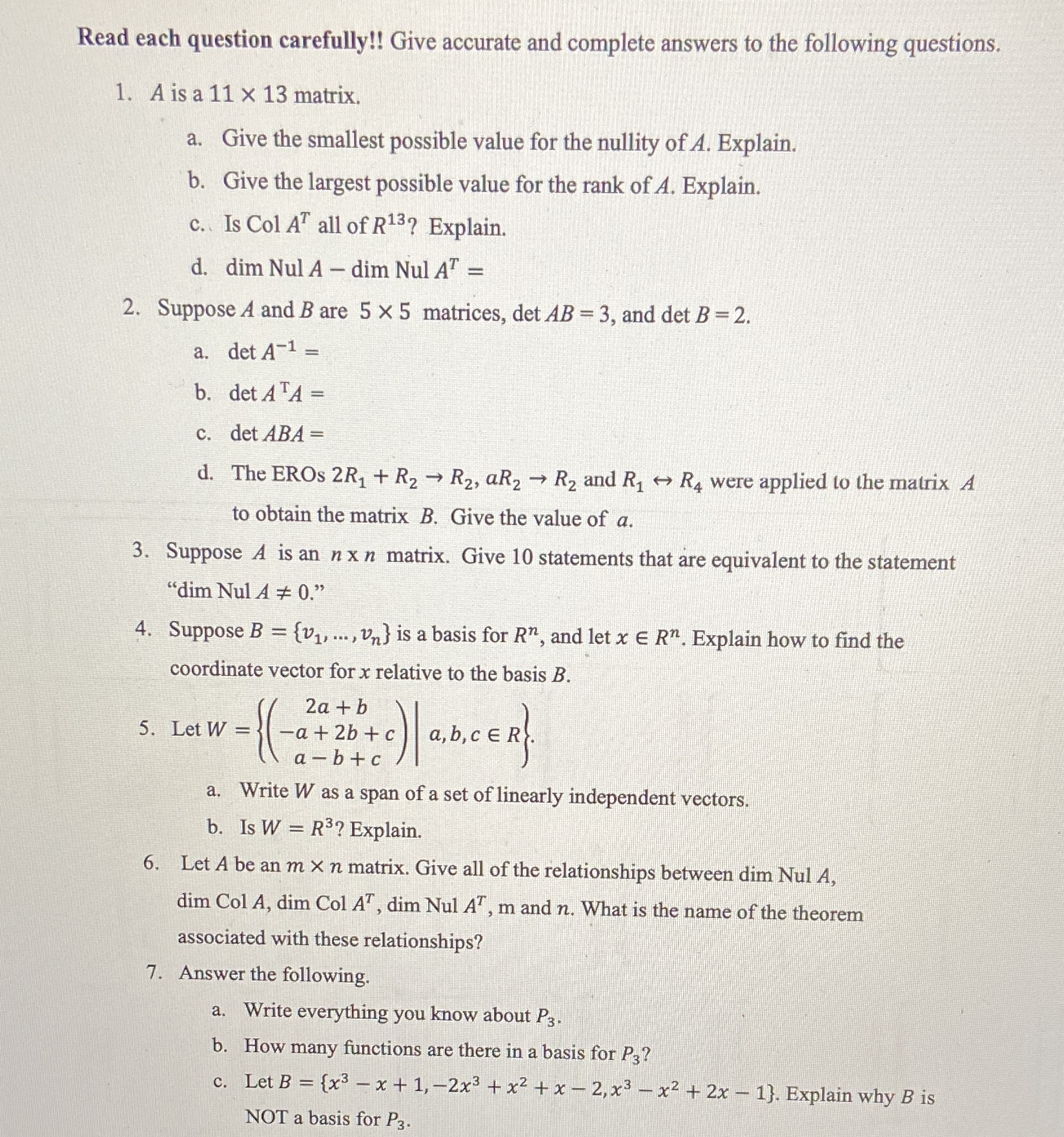 Need help with this Read each question carefully!