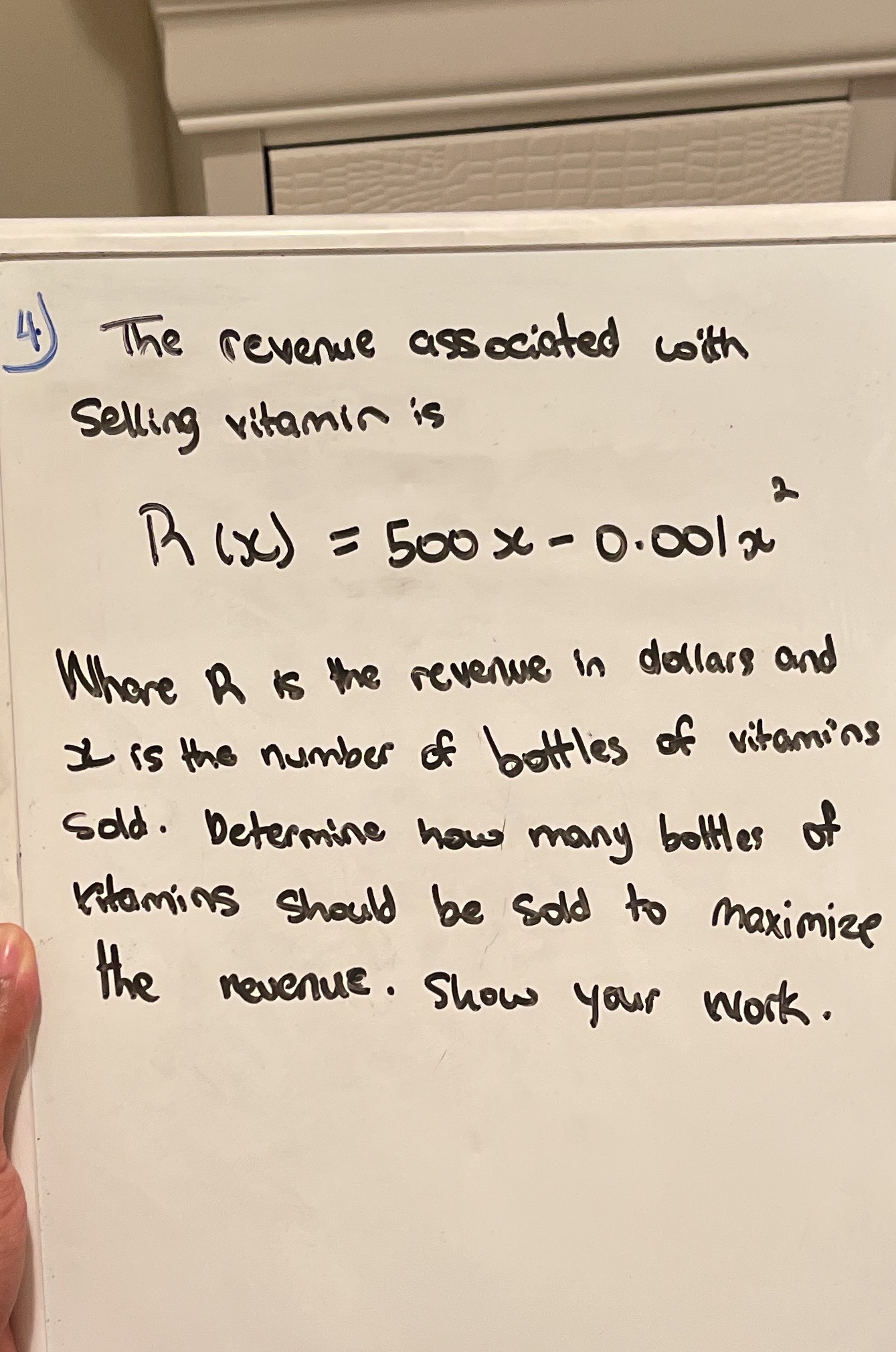 The revenue associated with Selling vitamin is 2
