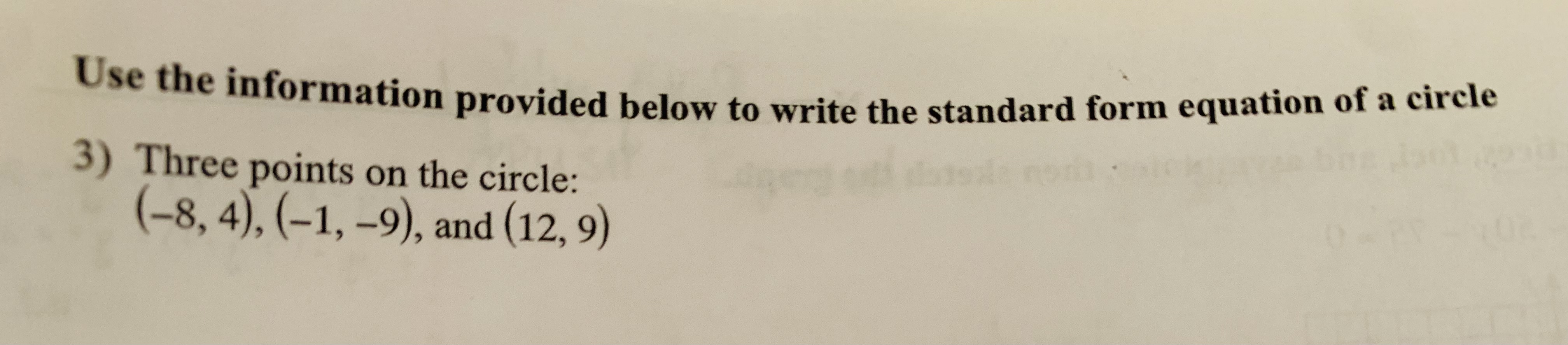Use the information provided below to write the