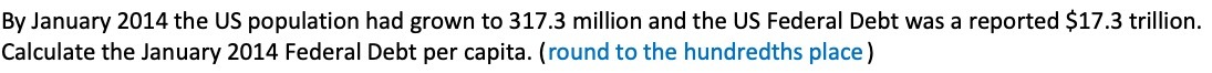 By Januar'glr 2014 the US population had