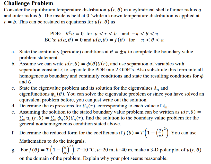 Challenge Problem. Consider the equilibrium