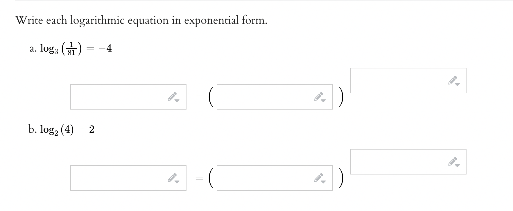 State the domain of f(m) = log(5x + 4), using