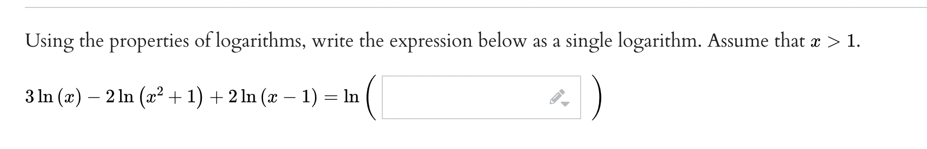 State the domain of f(m) = log(5x + 4), using