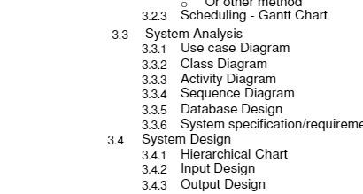 Or other method 3.2.3 Scheduling - Gantt Chart