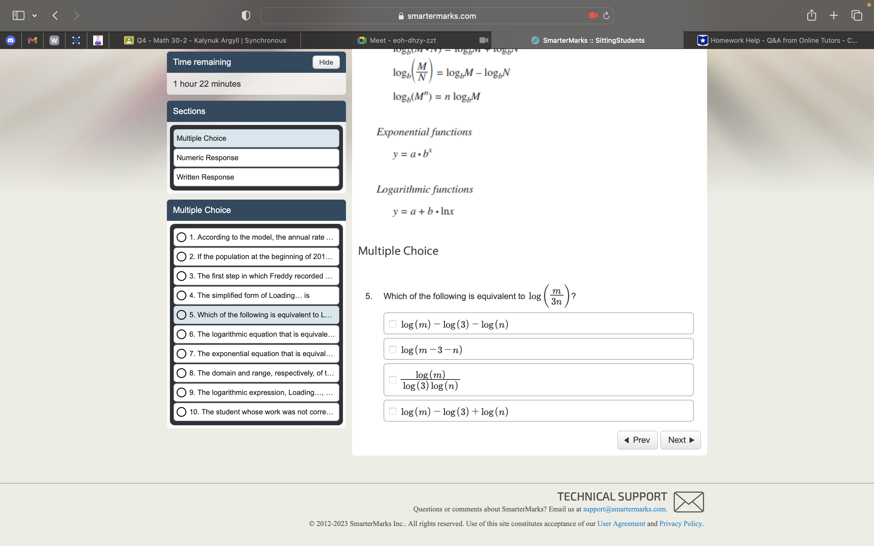 I need help to all D smartermarks.com [z] oi Math