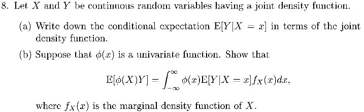 8. Let. X and Y be continuous random variables