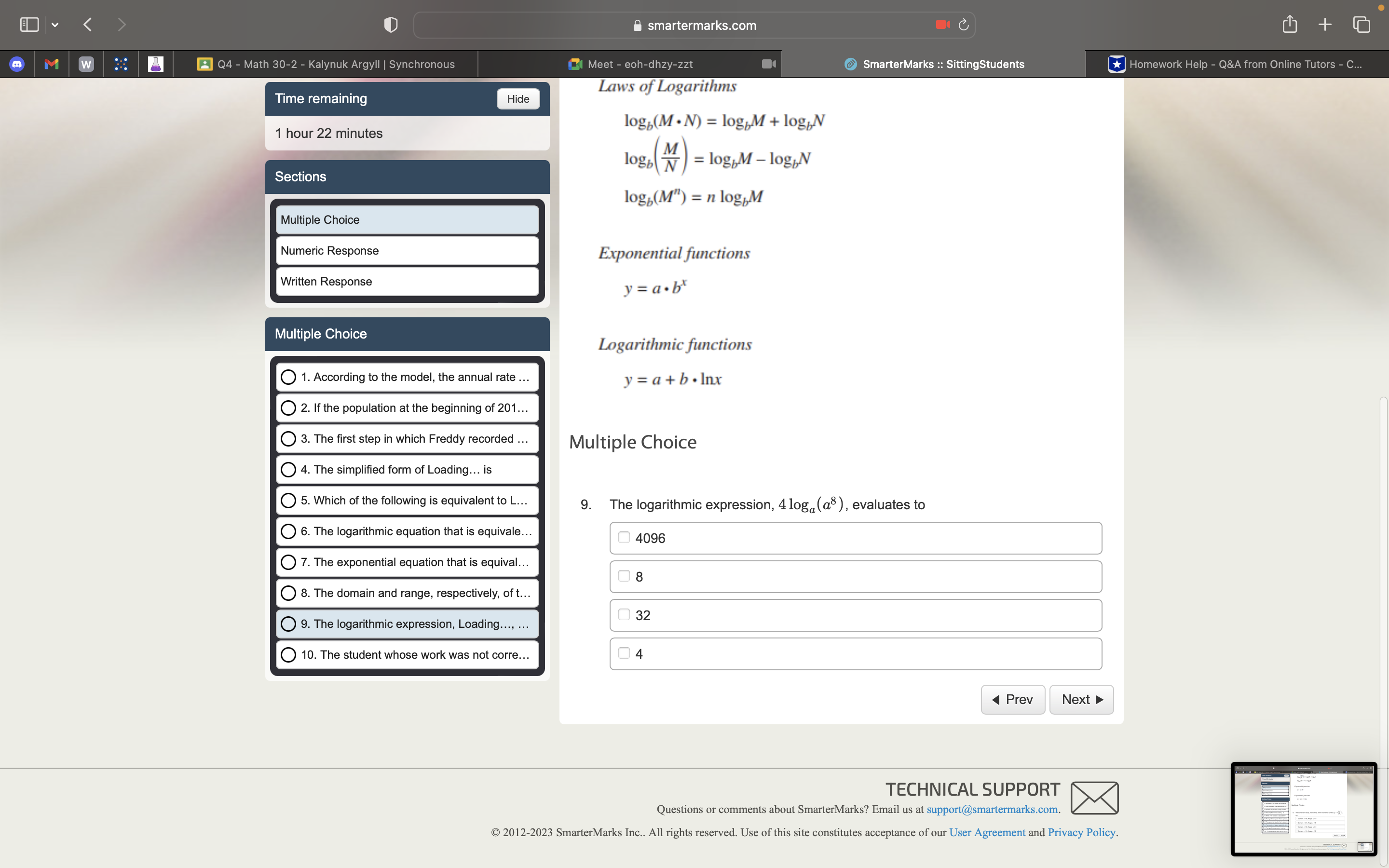 I need help to all D smartermarks.com [z] oi Math