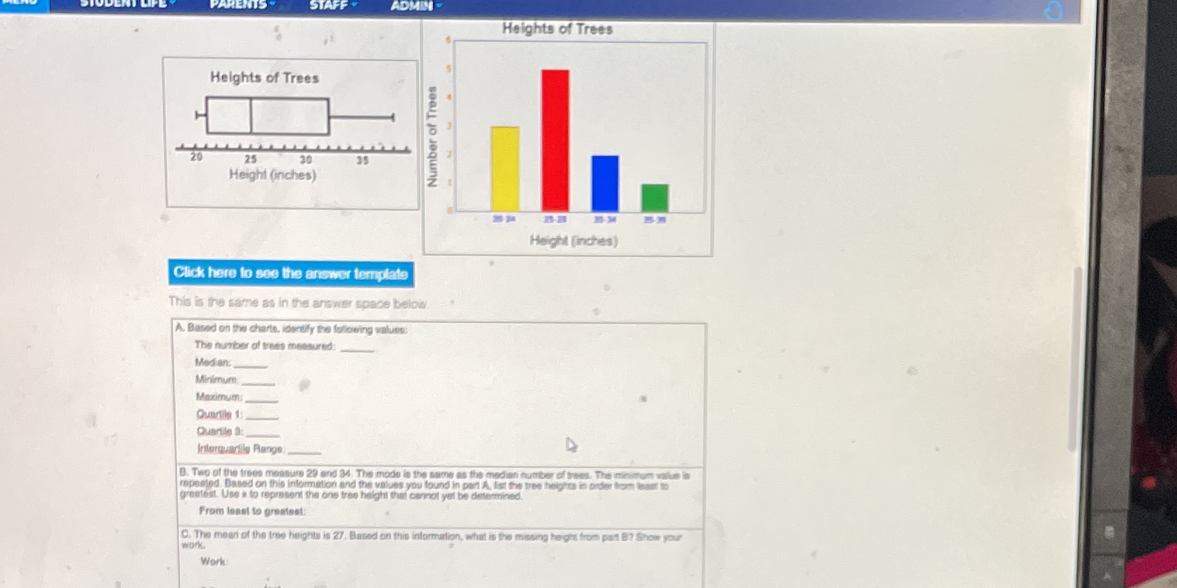 PARENTS STAFF ADMIN Heights of Trees Heights of