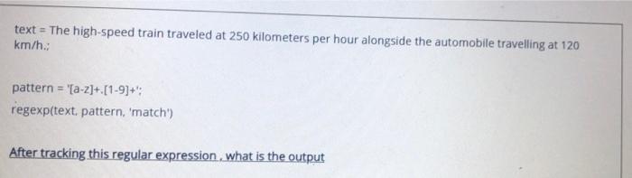 Plzz solve..Thank you text = The high-speed train