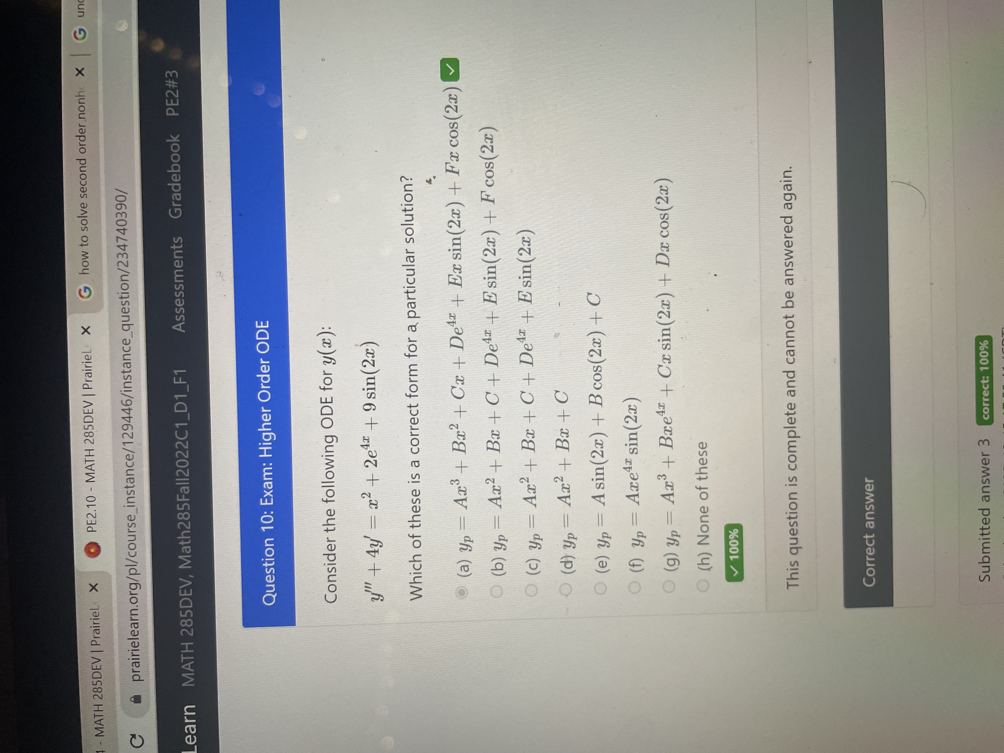 - MATH 285DEV | PrairieL X PE2.10 - MATH 285DEV |