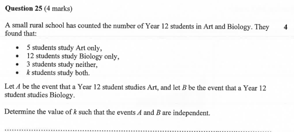 Question 23 (3 marks) A bag contains 7 black and