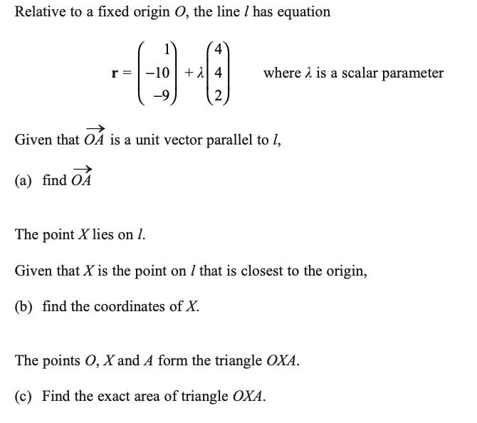 do solve the following Relative to a xed origin