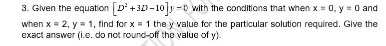 Find the general solution of the differential