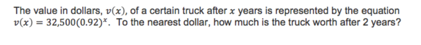 1. Consider the graph of the exponential