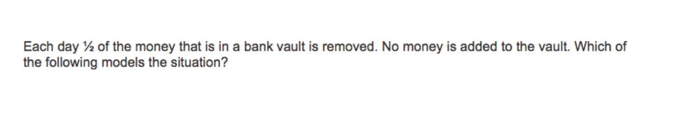 1. Consider the graph of the exponential