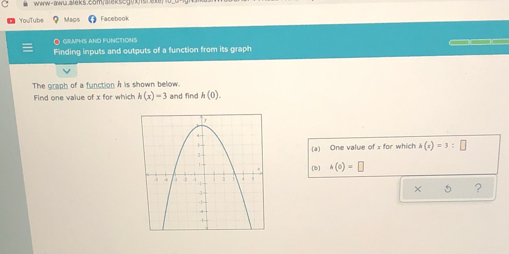 awww-awu.aleks.com/alekscgi/x/Ish. YouTube Maps f