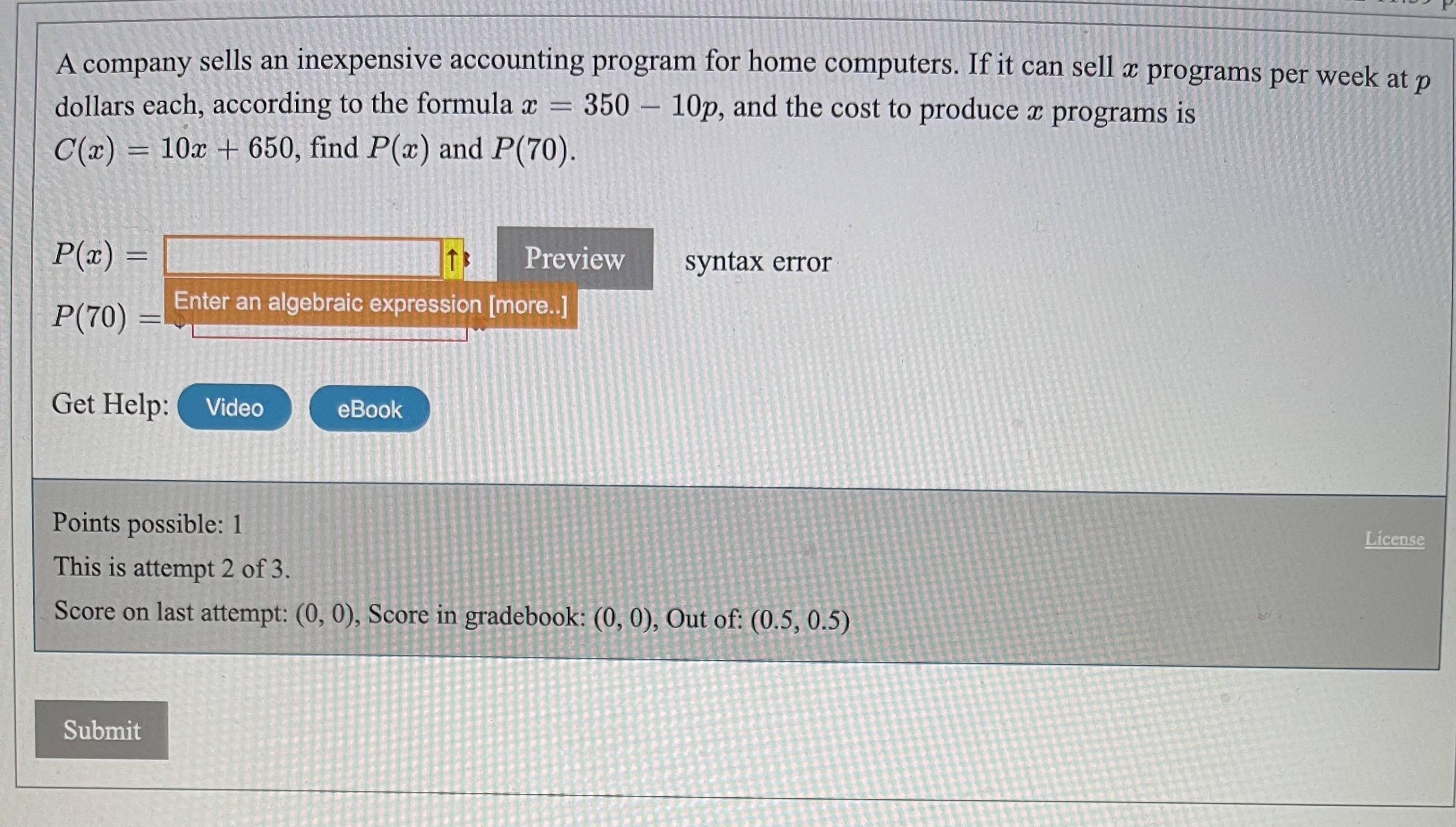 A company sells an inexpensive accounting program