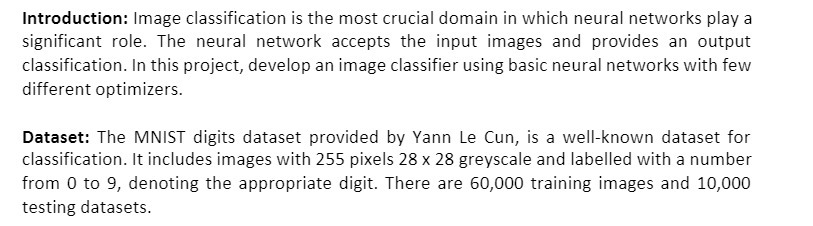 Introduction: Image classification is the most
