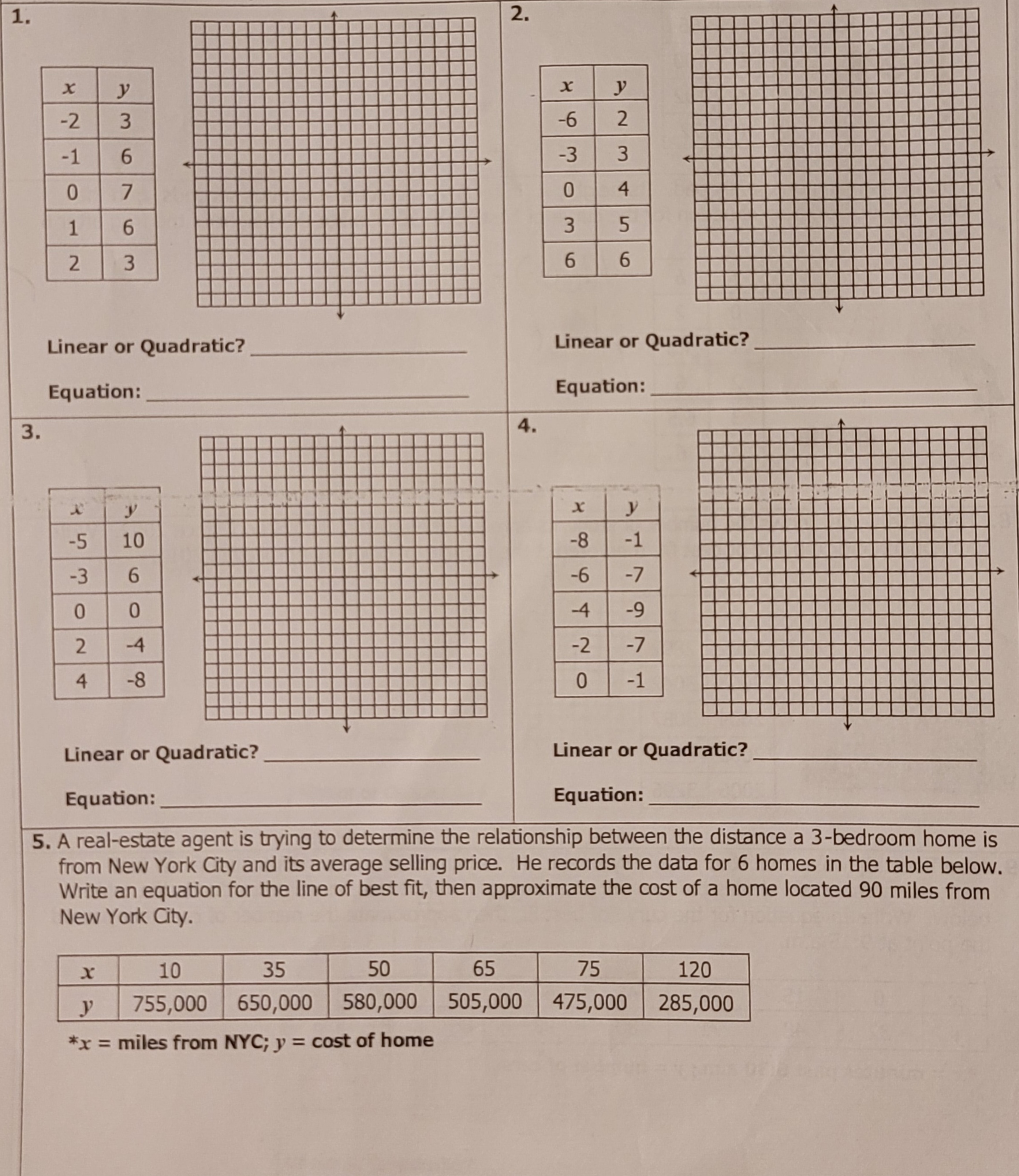 Main Ideas/Questions Notes/Examples LINEAR