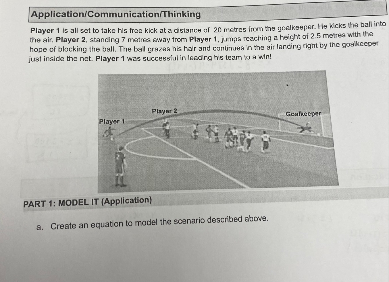 Application/Communication/Thinking Player 1 is