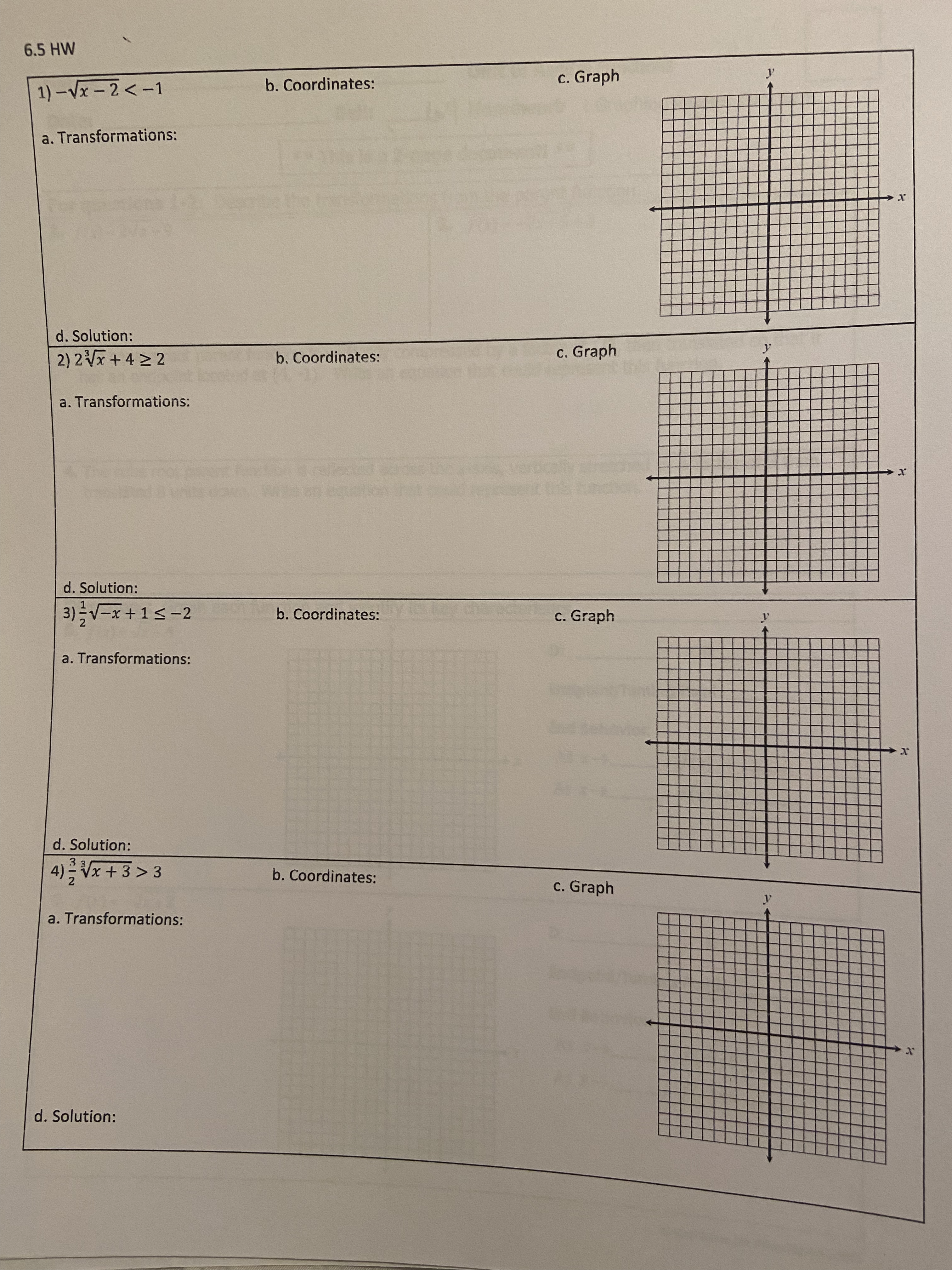 6.5 HW 1) -Vx -2 3 b. Coordinates: c. Graph a.