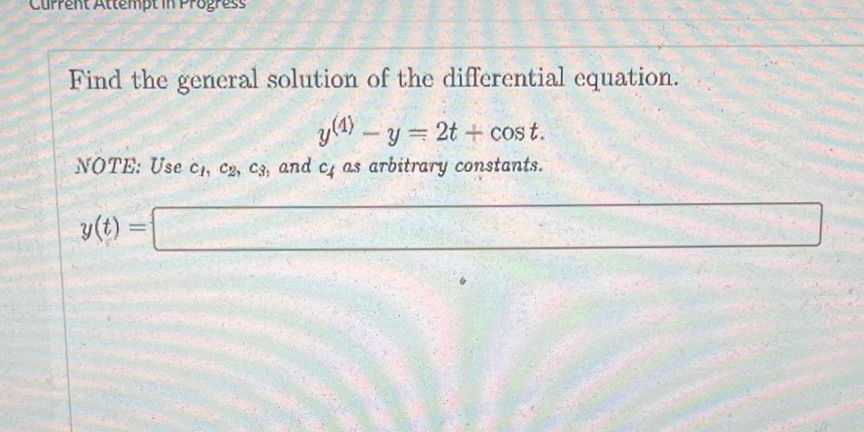 ...................... Current Attempt in