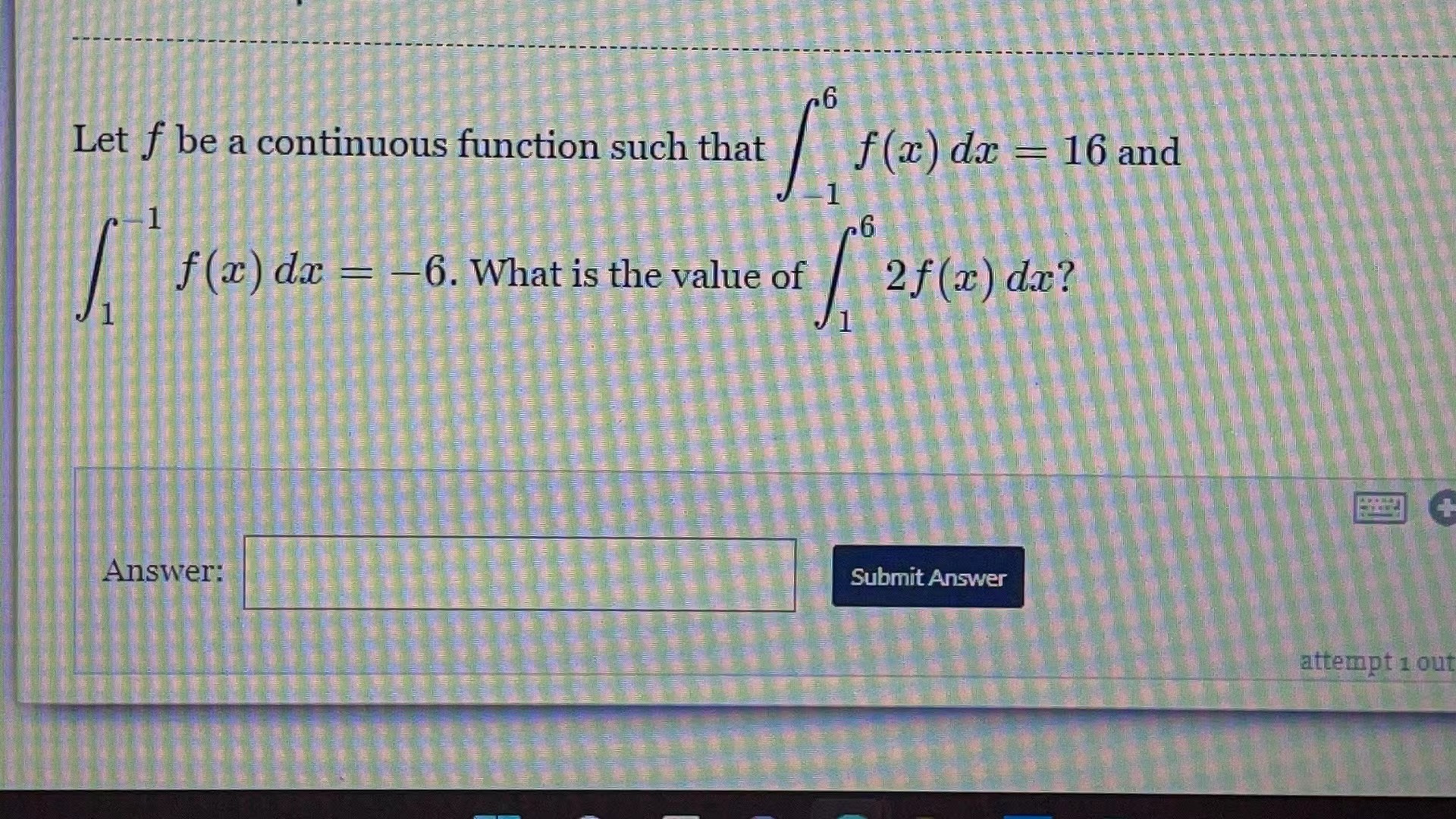 6 Let f be a continuous function such that f(x)