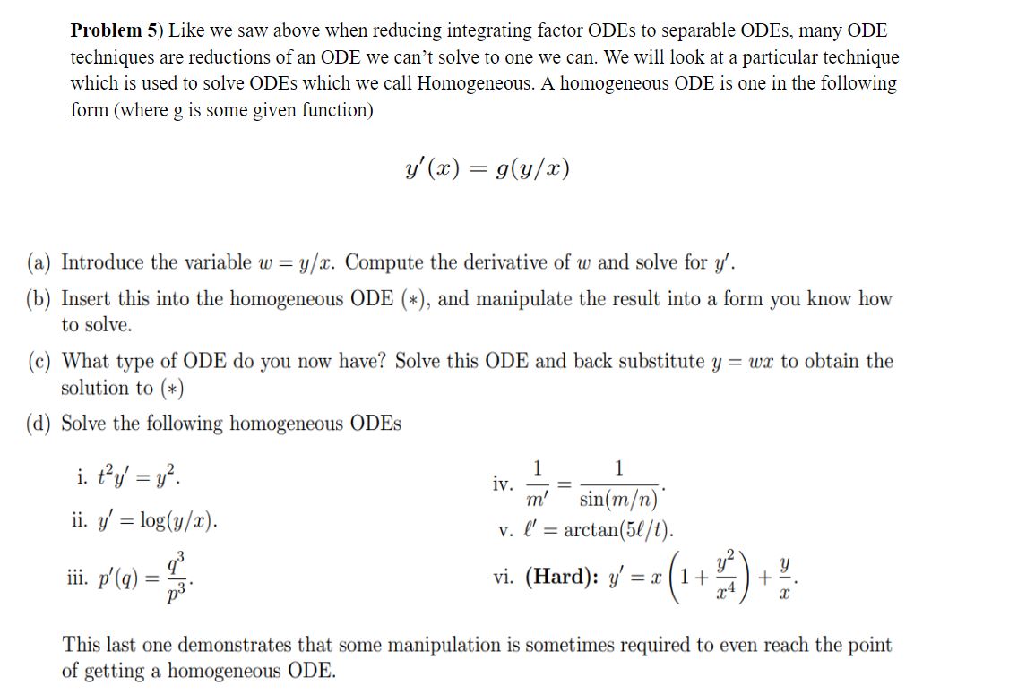 Problem 5) Like we saw above when reducing