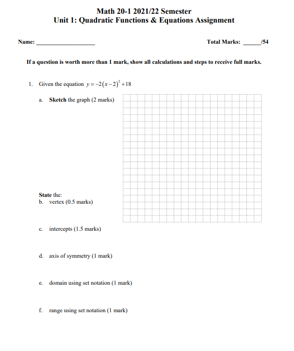 please help with the following on the quadratic