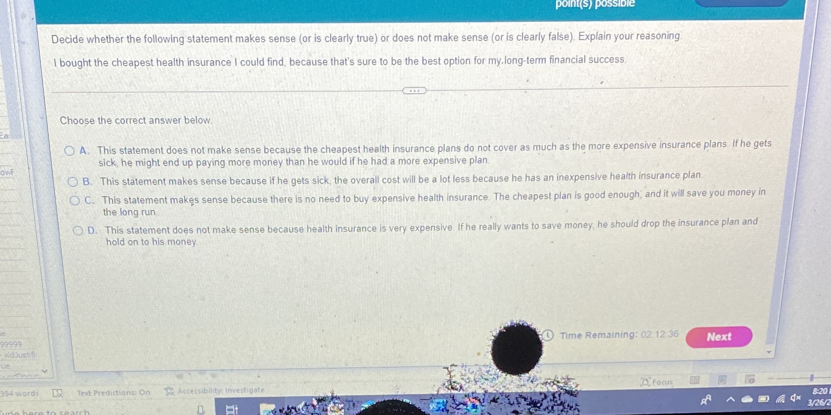 Please help me answer this math question point(s)