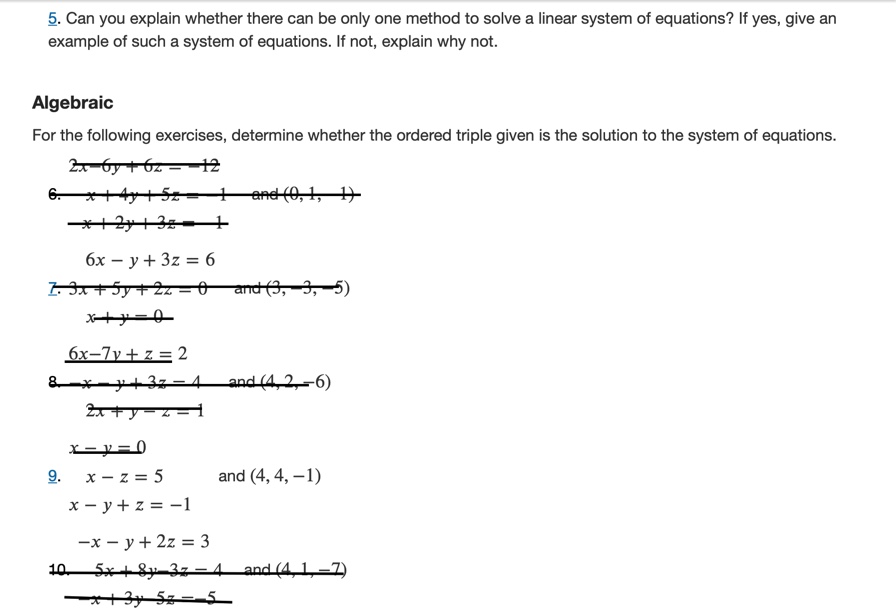5. Can you explain whether there can be only one