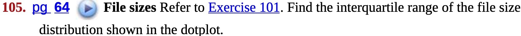 105. pg_ 6_4 w File sizes Refer to Exercise 101.