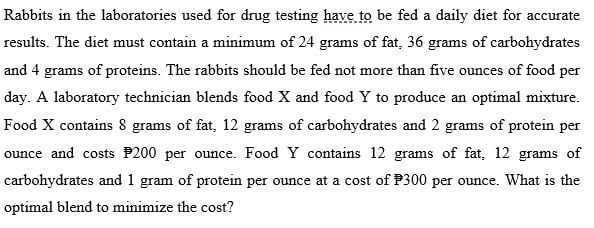 Rabbits in the laboratories used for drug testing