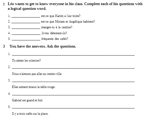 2 Leo wants to get to know everyone in his class.