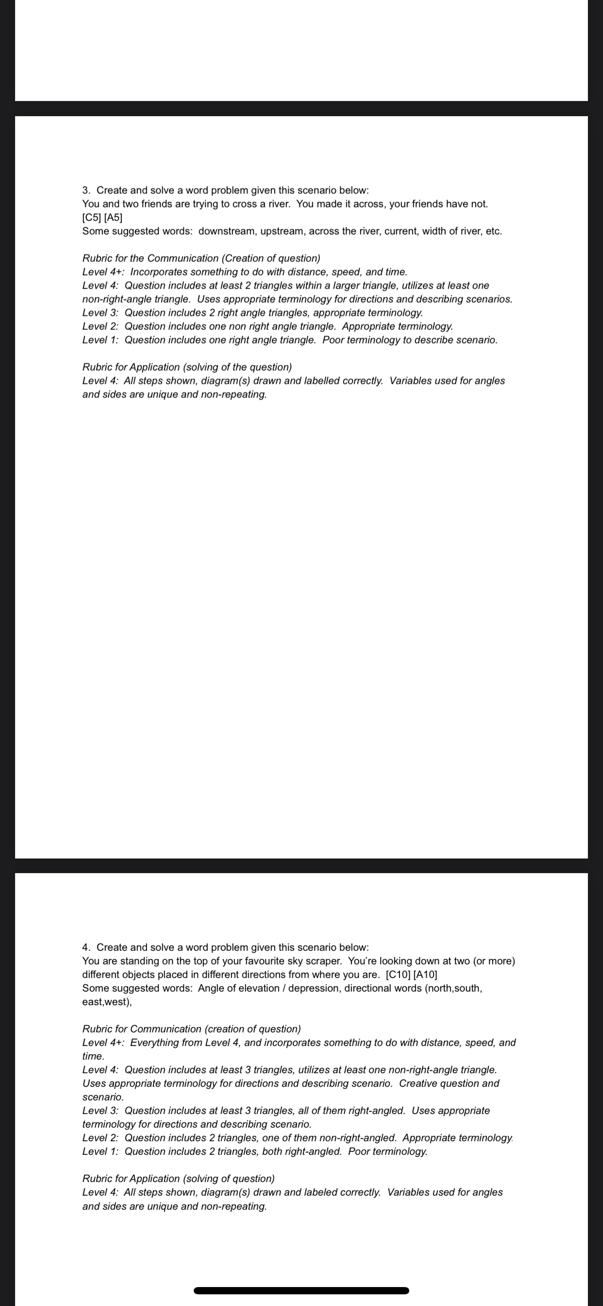 ASSIGNMENT: TRIANGLES Due Mar 29, 2022, 11:59pm
